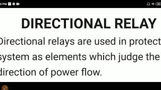 SGP Lec 42 Directional Relay [upl. by Rriocard]