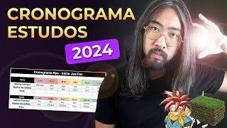 Plano de Estudo 2024 Cronograma  ENEM Vestibular e Concursos PDF GRÁTIS [upl. by Marriott116]