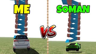 SOMAN CHALLENGED ME IN A TOWER STUNT RACE😯 INDIAN BIKE DRIVING 3D STORIES [upl. by Brinkema454]