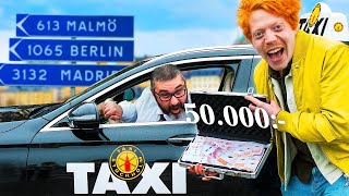 Betalar en taxi 50000 och ser hur långt vi kommer [upl. by Cecile]