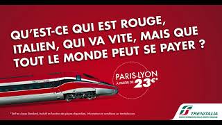 Trenitalia France  Voyagez à bord du train grande vitesse Frecciarossa entre Paris et Lyon [upl. by Sigismond]