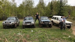 NISSAN PATROL Y60Y61 VS JEEP CHEROKEE VS JEEP GRAND LAREDO [upl. by Colinson]