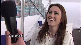 Sharon den Adel  Interview Masters of Rock 2012 [upl. by Ecinej]