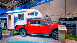 NEW FORD RANGER 2024 PLATINUM TISCHER TRAIL CAMPER SHELL Caravan Salon Düsseldorf 2023 [upl. by Nabe]