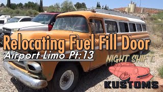 Airport Limo Part 13 Relocating Fuel Fill Door [upl. by Akerdnuhs]