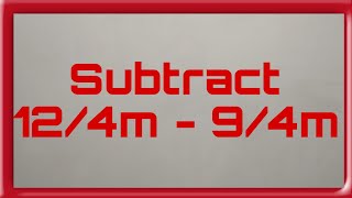 Subtracting Similar Rational Algebraic Expressions [upl. by Bonns]