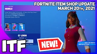 Fortnite Item Shop NEW ISABELLE SKIN March 20th 2021 Fortnite Battle Royale [upl. by Naivaj653]