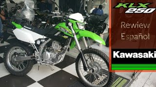 🔴2024 Nueva KAWASAKI KLX 250 S 🟢REVIEW🟢 Precio Colores y Ficha Tecnica ¿ABS [upl. by Ahsilek]