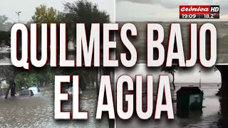 Alerta por sudestada inundaciones en la costanera de Quilmes [upl. by Hairabez]