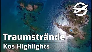 Kos Highlights ☀️ Die schönsten Strände der Insel ☀️ [upl. by Nahk]