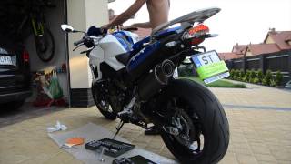 BMW F800R  SCProject Oval Silencer Sport Edition [upl. by Asirak]