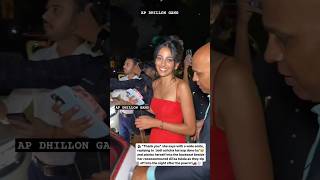 BANITA SANDHU AND AP DHILLON SPOTTED AT BOLLYWOOD PARTY apdhillon banitasandhu [upl. by Biggs]