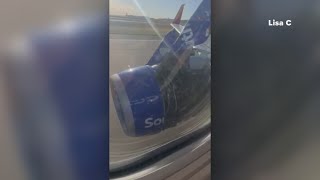 Part of plane detaches during takeoff of Southwest Airlines flight [upl. by Robertson]