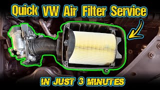 How To Replace An Air Filter  VW GolfJetta Mk5 [upl. by Vokay301]