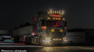 PJ Hoogendoorn Scania R620 V8 topline  Open pipe exhaust sound [upl. by Edmund]