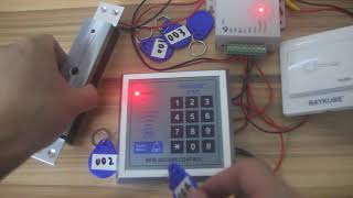 RAYKUBE RK03 Access Control operation introduction [upl. by Adian839]