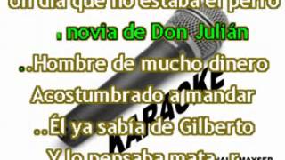 EL PERRO NEGRO JOSE ALFREDO JIMENEZ BANDA KARAOKE [upl. by Alduino]