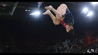 Aly Raisman Nailing quotThe Pattersonquot Beam Dismount For 1 Minute Straight [upl. by Nolana]