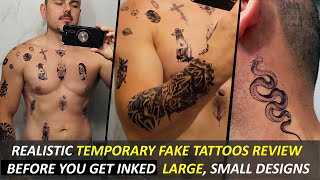 I GOT 26 Tattoos In 1 day Realistic Fake Tattoos Review How to Put on Temporary Tattoo stickers [upl. by Betta]