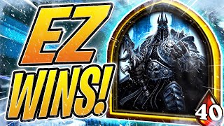 How To Get EZ WINS in BATTLEGROUNDS  The Lich King  Hearthstone Battlegrounds  HS Auto Battler [upl. by Rebmyk]