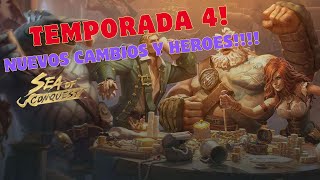 Temporada 4 Nuevos cambios y heroes  Sea of conquest español seaofconquest [upl. by Negriv161]