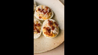 Carbonara Deviled Eggs [upl. by Nesilla859]