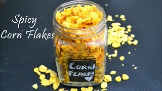 spicy corn flakes  corn flakes chivda corn flakes mixture  how to do corn flakes mixture [upl. by Nnylirret]