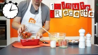 1 Minute 1 Recette  Clafoutis tomates cerise [upl. by Piotr181]