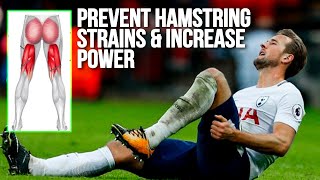 Four Exercises To Prevent Hamstring Injuries amp Increase StrengthPower For Footballers [upl. by Earezed]