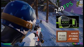 RTX 4060  Ryzen 7 5800x Fortnite Chapter 5  Solos  Performance mode [upl. by Syah]