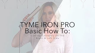 TYME Iron Pro Correctly curling the left and right side [upl. by Onaicilef]