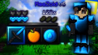 😈MeeZoid v6 128x TEXTURE PACK PVP MCPE 117  SkyWars Bedwars BuildUHC [upl. by Blumenfeld]