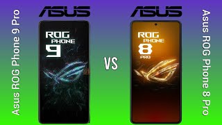 Asus ROG Phone 9 Pro vs Asus ROG Phone 8 Pro  Ultimate Gaming Phone Comparison [upl. by Ahsiner]