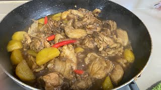 Cooking chicken adobo  Maricel Catabay [upl. by Ettesel]