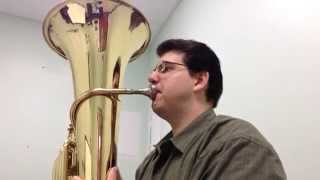 Tuba Solo The Jolly Peasant by Schumann NYSSMA Level 3 Mr Budnack [upl. by Rawlinson445]