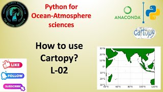 Customized Cartopy Plot in python L02  Python for Beginners in OceanAtmospheric Sciences [upl. by Orgell]