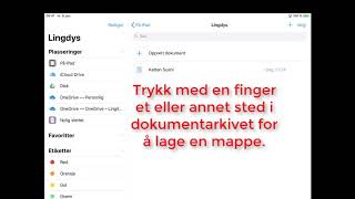 Lingdys for iPad Lagring av dokumenter i appen Filer [upl. by Falk99]