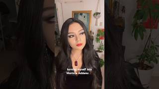 becoming Morticia Addams 🥀🖤 morticiaaddams addamsfamily halloween makeuptransformation [upl. by Hut]