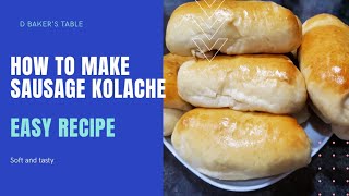 HOW TO MAKE SAUSAGE KOLACHE EASY RECIPE breakfast baking [upl. by Ellis]