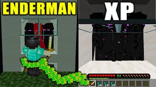 Best 120 Enderman XP Farm in Minecraft Bedrock MCPE [upl. by Madda352]