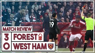 Nottingham Forest 30 West Ham highlights  EMBARRASSING FROM LOPETEGUI  Alvarez sent off [upl. by Dysart]