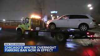 Chicago winter overnight parking ban takes effect [upl. by Enyahs]