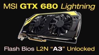 GUIDE FLASH BIOS GTX680 Lightning quotF8quot to quotA3quot Unlocked [upl. by Ijuy395]