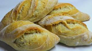 MINI BAGUETTE NoKnead Overnight Dough Recipe [upl. by Akirej]