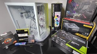 4K KEDIERS C590 CORSAIR WHITE PC BUILD  RIZEN 5 5600X  GTX 1650 OC POV [upl. by Atirak]