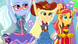 Equestria Girls Learn a New Dance Routine💃🪩  4 HOUR COMPILATION  My Little Pony MLPEG [upl. by Doralynne]