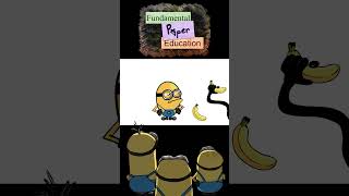 Mini Crewmate Kills Fundanental Paper Education  Banana  Among Us amongusanimationmeme [upl. by Finella571]