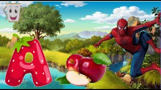 Letter A phonics  Spidermans lesson  Chocobubbles  lesson 1 [upl. by Nnarefinnej140]