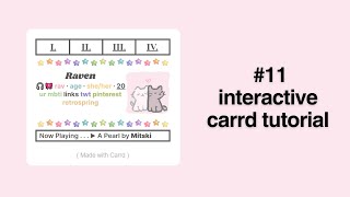 interactive carrd tutorial 11 [upl. by Nymsaj]