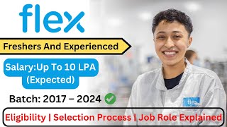 Flex Recruitment 2024 🔥🔥 Latest Job Vacancy 2024  ₹83kmonth  Permanent Job [upl. by Oznecniv]